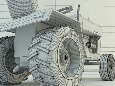 Cub Cadet 128 tractor 3D Model