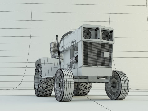 Cub Cadet 128 tractor 3D Model