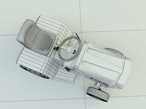 Cub Cadet 128 tractor 3D Model
