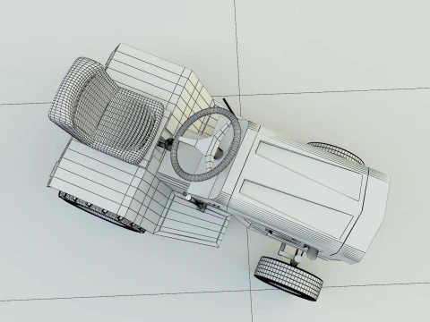 Cub Cadet 128 tractor 3D Model