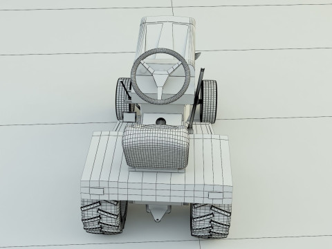 Cub Cadet 128 tractor 3D Model