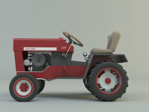 Cub Cadet 128 tractor 3D Model