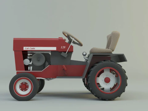 Cub Cadet 128 tractor 3D Model