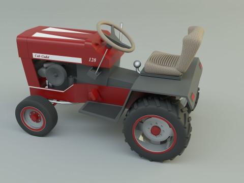 Cub Cadet 128 tractor 3D Model