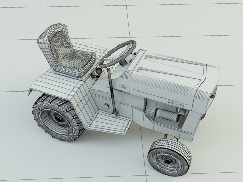 Cub Cadet 128 tractor 3D Model