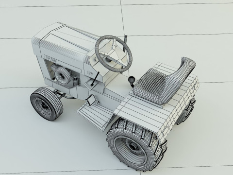 Cub Cadet 128 tractor 3D Model