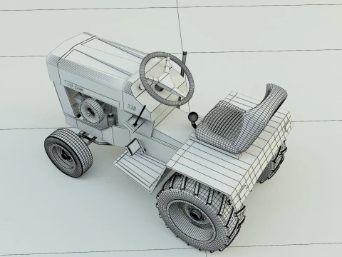 Cub Cadet 128 tractor 3D Model