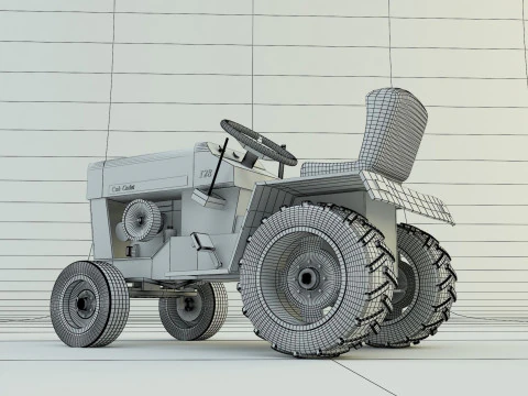 Cub Cadet 128 tractor 3D Model