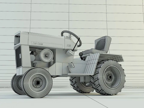 Cub Cadet 128 tractor 3D Model