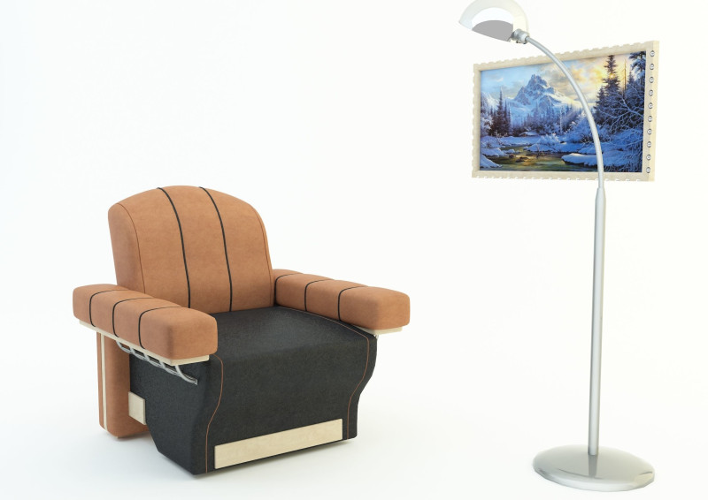 Design sofa lamp Modello 3D .c4d .max .obj .3ds .fbx .stl .blend 