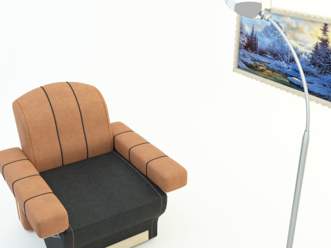 Design sofa lamp Modello 3D