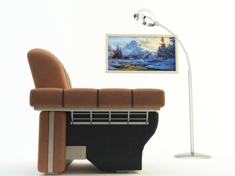 Design sofa lamp 3D Model