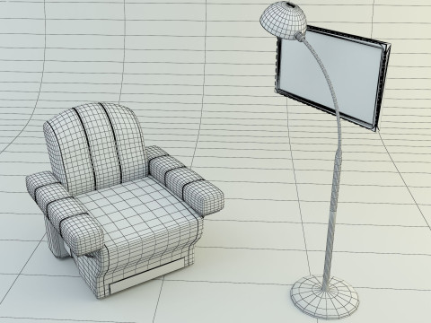 Design sofa lamp Modello 3D