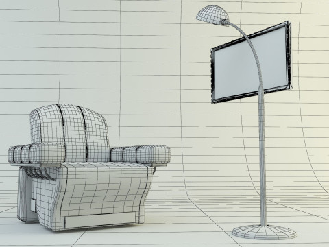 Design sofa lamp Modello 3D