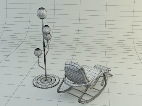 Design sofa lamp 3D 模型