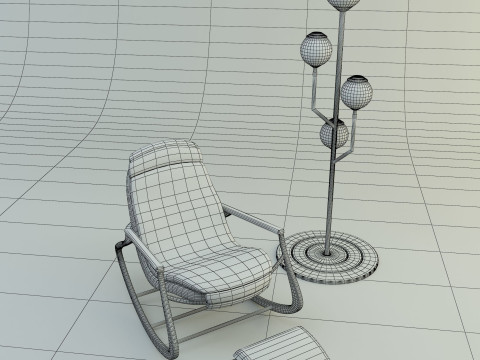 Design sofa lamp 3D 模型