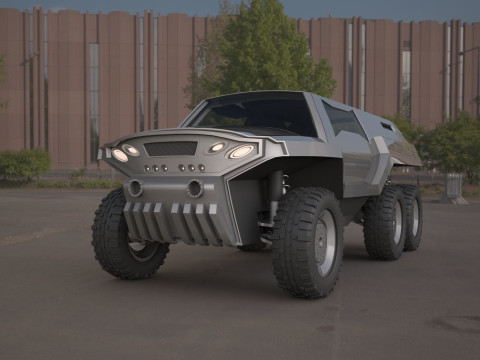 Devel sixty 6x6 concept car 3D Model