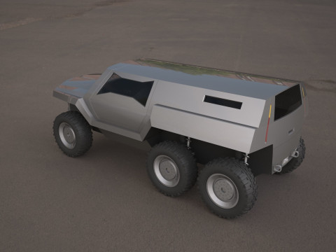 Devel sixty 6x6 concept car Model 3D