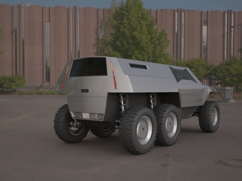 Devel sixty 6x6 concept car Model 3D