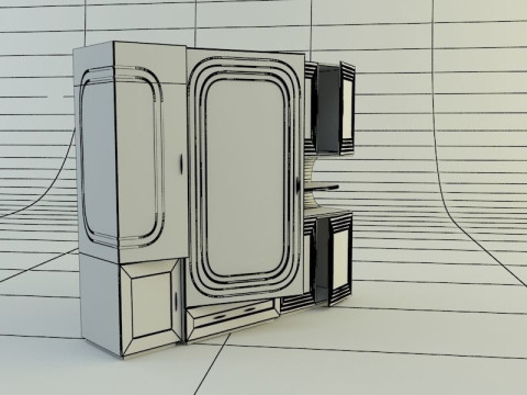 Dress cabinet 3D Modell