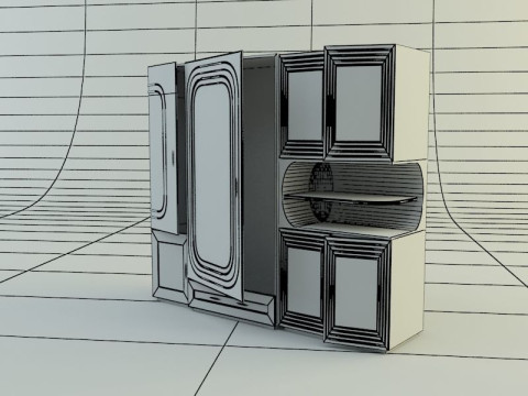 Dress cabinet 3D Modell