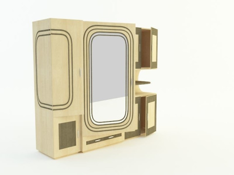Dress cabinet 3D Modell