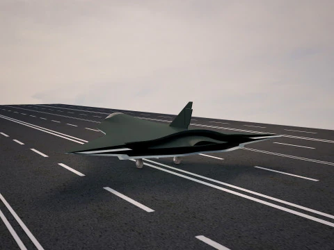 FA X61 war plane 1 3D Model