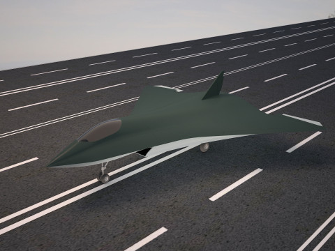 FA X61 war plane 1 3D मॉडल