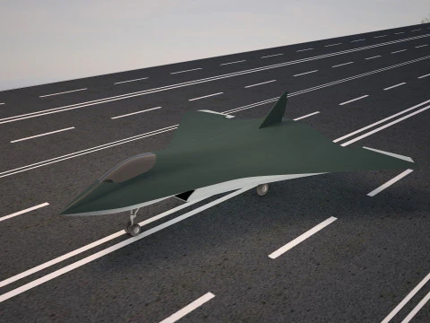 FA X61 war plane 1 3D Model