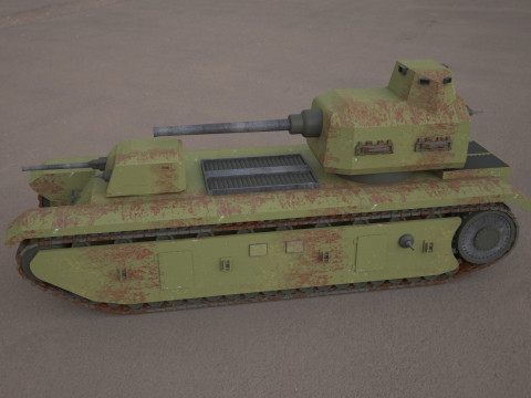 FCM F1 TANK Modèle 3D
