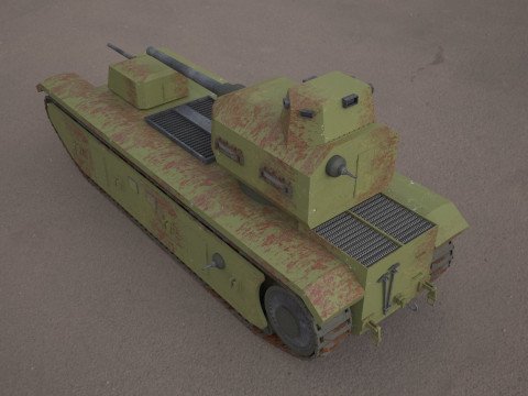 FCM F1 TANK Modèle 3D