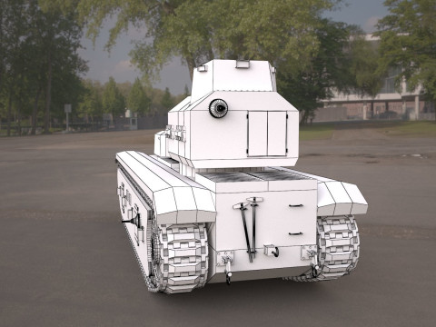 FCM F1 TANK Modèle 3D