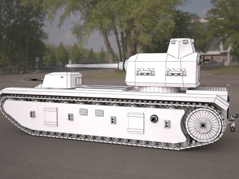 FCM F1 TANK Modèle 3D