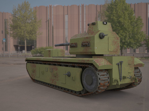 FCM F1 TANK Modèle 3D