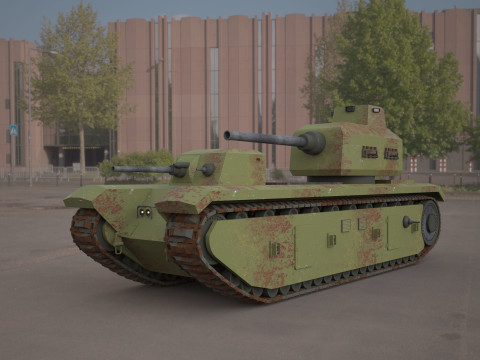 FCM F1 TANK Modèle 3D