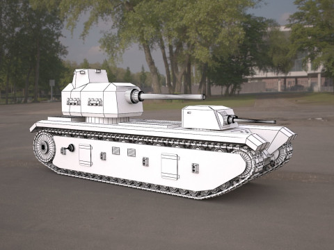 FCM F1 TANK Modèle 3D