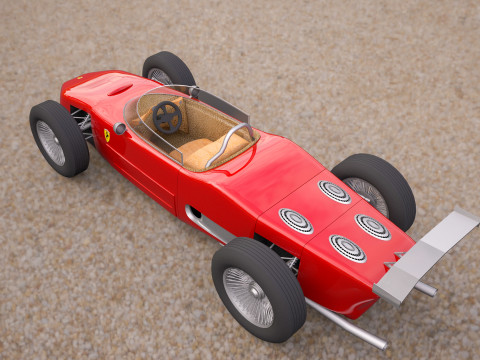Ferrari 156 dino f1 sports car 3D 模型