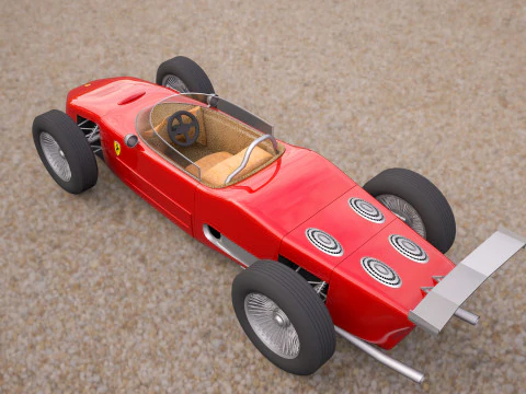 Ferrari 156 dino f1 sports car 3D Model