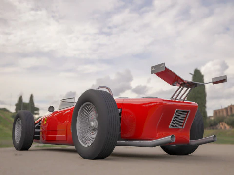 Ferrari 156 dino f1 sports car 3D Model