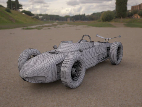 Ferrari 156 dino f1 sports car 3D Model