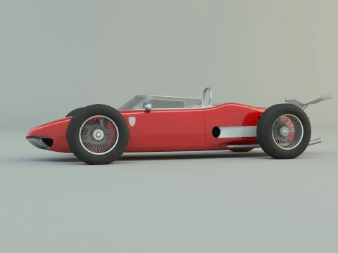 Ferrari 156 dino f1 sports car 3D Model
