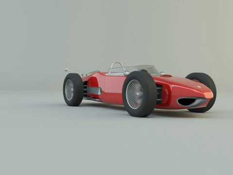 Ferrari 156 dino f1 sports car 3D Model