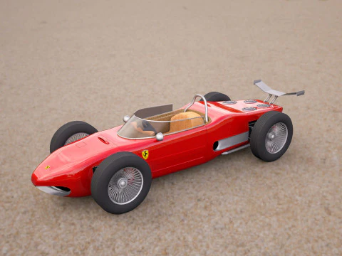 Ferrari 156 dino f1 sports car 3D Model