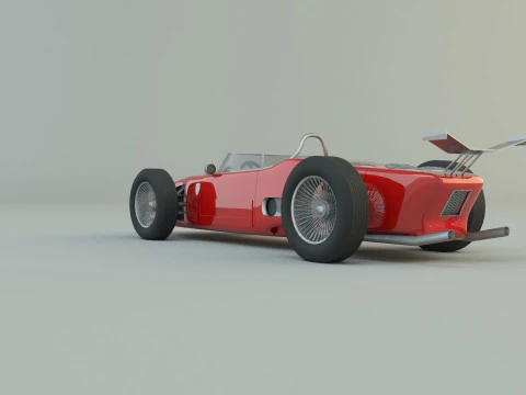 Ferrari 156 dino f1 sports car 3D Model