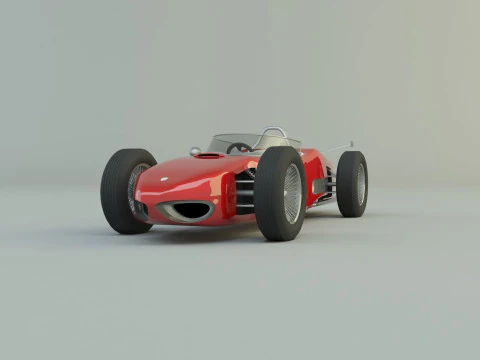 Ferrari 156 dino f1 sports car 3D Model