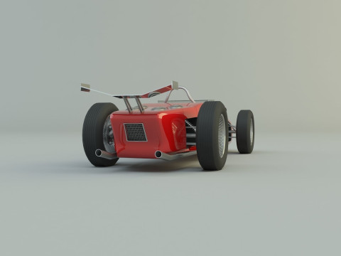 Ferrari 156 dino f1 sports car 3D 模型
