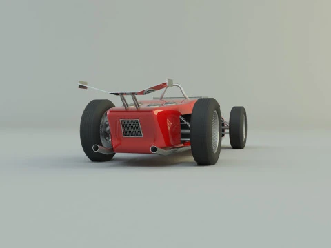 Ferrari 156 dino f1 sports car 3D Model