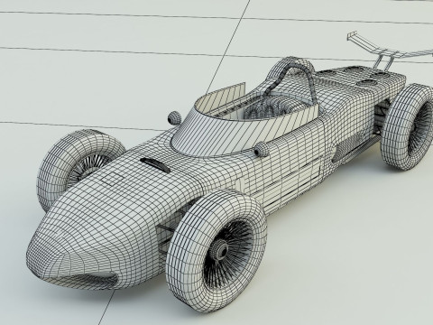 Ferrari 156 dino f1 sports car 3D 模型