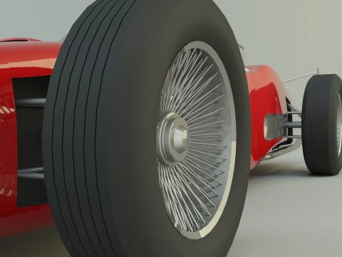 Ferrari 156 dino f1 sports car 3D Model