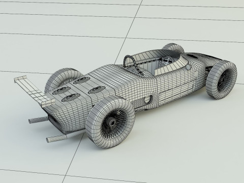 Ferrari 156 dino f1 sports car 3D 模型
